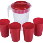 Pitcher Set with 4 Cups 2.5 lt