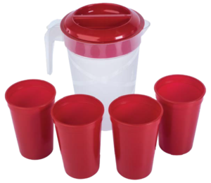 Pitcher Set with 4 Cups 2.5 lt